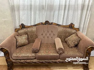  2 طقم كنب مستعمل للبيع + طربيزات
