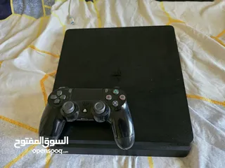  1 بلايستيشن 4 slim 1tb مع العاب