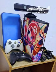  2 للبيع جهاز العاب xbox 360 معدل Gtag مع كاميرا و سعة تخزين 250 جيغا مع مجموعة كبيرة من الالعاب الفخمة