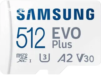  3 SD Samsung 512GB Evo Plus MicroSDXC مومري