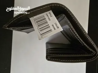  4 TOMMY HILFIGER LEATHER WALLET BROWN COLOR, ORIGINAL FROM USA محفظة جلد ماركة تومي هيلفيجر للبيع
