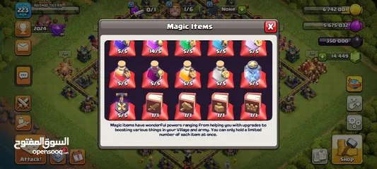 4 clach of clans th14 max for sale