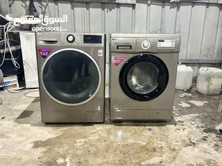  2 غسالات ال جي 9 كيلو و 10 ونص و 12 كيلو