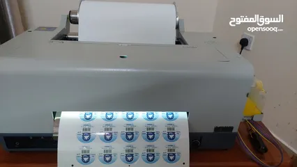  4 طابعه استيكر وقاطع استيكر Stikers printer and cutter