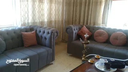  5 طقم كنب تفصيل ثلاثيه عدد2 وثنائيه سكني وزهر الطقم احلا من الصور