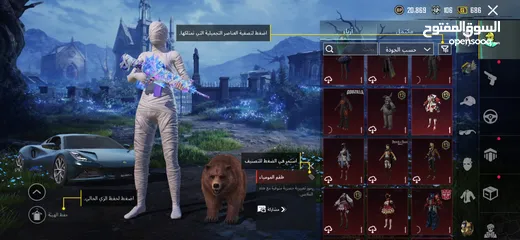  17 حساب ببجي نادر جدآ جميع مميائات + اسحلة كل لبسة ممياء وهناك كثير من بكجات مثل بكج سيارات