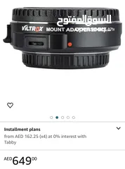  2 Viltrox MFT mount to EF Lens Speed Booster Adapter
