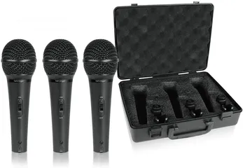  1 طقم ميكرفونات Behringer Ultravoice  Dynamic Cardioid Vocal and Instrument Microphones, Set of 3