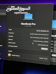  11 MacBook Pro 15’ i7 250gb 16gb ram with Touch Bar