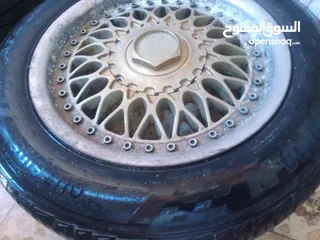  15 جنط  bbs  الماني اصلي .15 بحالة جيدة جدا . 5 براغي محير .... مع كوشوك نظيف