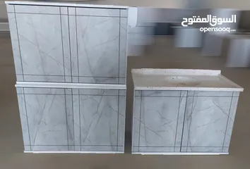  6 كاونتر mdf تركي قياس متر مع سنك قياس متر المرمر صناعي