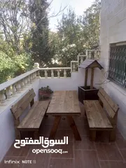  3 كراسي وجلسات خشب