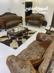  1 طقم كنب زان 9 مقاعد مستعمل للبيع