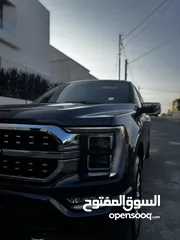  22 ford f150 platinum 2022 hybrid 3500 cc powerboost  بلاتينيوم لون كحلي و داخلية مميزة لون كاميل