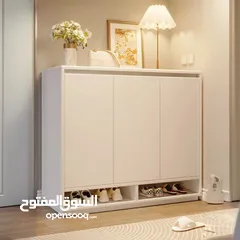  5 خزانة أحذية خشبية إيطالية رفوف  خفيفة الوزن  حافظ على أحذيتك واكسسواراتك مرتبة  تصميم ذكي مع اجنحة