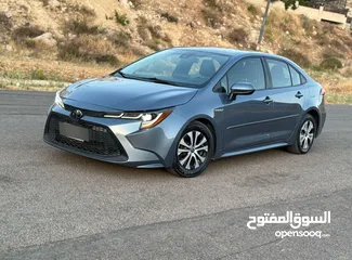  9 تويوتا كرولا هايبرد 2020 بحاله ممتازه ب 12800