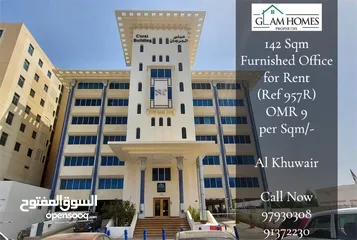  1 142 SQM Furnished Office Space for Rent in Al Khuwair REF:957R