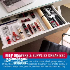  4 Cable Ties, 100Pk, 8 x 1/2" Black Cord Organization Straps, Thin Pre-Cut Design, Wire Management for