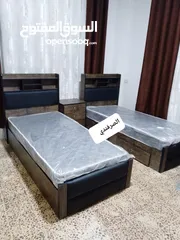  4 تخوت مفرد شباب مقاس 190 في 90  خزين او بكس تخت بدون فرشه