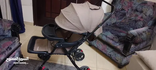  1 عرباية اطفال مع تخت