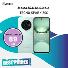  1 Tecno spark 30c 16ram 256g new