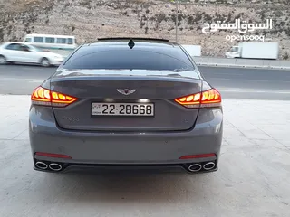  20 هونداي جينسيس 2015  5000cc الوحيدة بالمملكة فل و فحص كامل