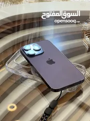  3 iPhone 14 pro Purple colour battery 89  128Gg شرق اوسط بحال الوكاله