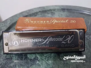  5 الة موسيقية هارمونيكا هونر Hohner المانية قديمة بالعلبة الاصلية