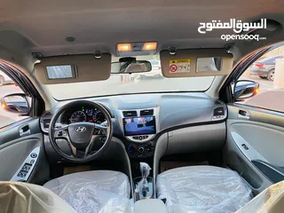  8 هونداي اكسنت 2017 فل اوتماتك ماتور 1600 (4 غيار ) سيارة ممتازة جداً الله يبارك لصاحب النصيب ..