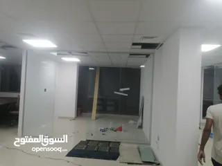  6 Office design ,Glass partition, Gypsum work, AC Duct