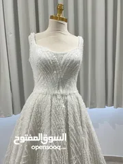  2 فستان زفاف أبيض اللون ذو جودة عالية جديد لم يستخدم صناعة تركية