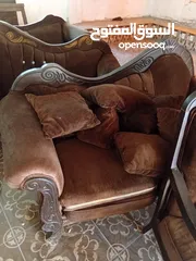  7 طقم كنب مستعم بس نظيف وكثير مشالله