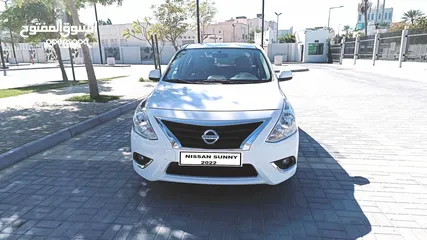  2 Nissan Sunny 2022 white full option for sale