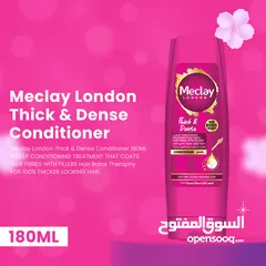  2 Meclay London Thick & Dense Shampoo 660ML with conditioner 180ml pair box.