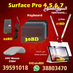  1 Surface pro 4 5 6 7 7 8 9 10 11 ملحقات السيرفس برو