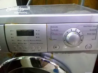  2 غساله ال جي مستعمله نظيفه سبعه كيلو سلفر نظيفه بسعر مناسب