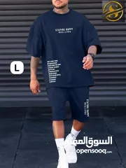  6 بيجامات رجالي شورت صيفي فري سايز خامة قطنية