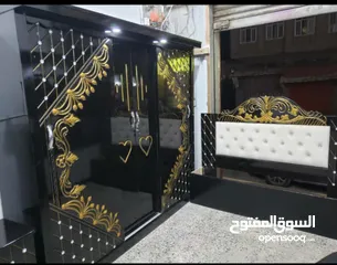  1 غرفه نوم من اجواد انواع الخشب الماليزي