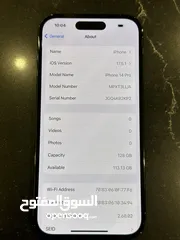  7 i‏Phone 14 Pro 128GB - مش مفتوح - ولا خدشه