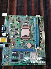  4 مذر بورد intel مع معالج core i3 -2130 مع مروحه تبريد مع رامات Kingston كل وحده 4 جيجا ...