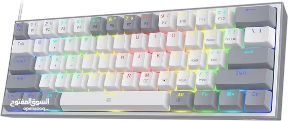  3 ويوجد مجال في السعر   زKeyboard Redragon k617 Fizz 60%