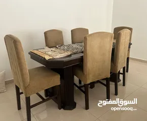  1 طاولة سفرة 6 كراسي