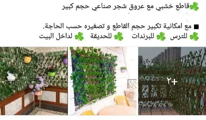  15 رول ورق شجر اخضر كثيف3 متر ب متر  للمداخل والبرندات واالحيطان
