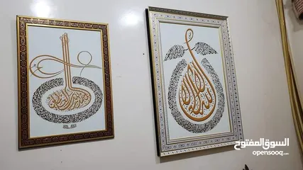  3 صور فوتوغرافية جدارية كبس علا ديكور خشب  عرض خاص بمناسبة قدوم شهر رمضان المبارك