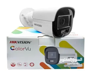  6 نظام كاميرات المراقبة من #Hikvision كاميرات مراقبة عدد4 داخلية/خارجية 2mp ليلي نهاري ملونة