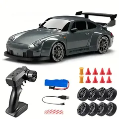  1 Remote Control Drifting Car, 1:24 Multicolored RC Car