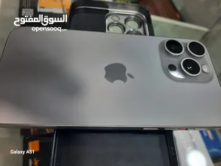  2 iphone 15 pro  max   512G ناتشورال  تيتانيوم  بطاريه  -87% توب  نظافه