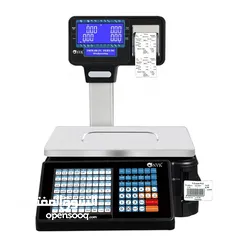  4 Digital Scale With Print Electronic Cash With Printer ميزان مع طابعة فواتير