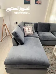  3 L shape sofa , good condition , new cover