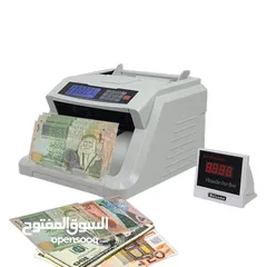  15 الة عد النقود الورقية موديل 6600 الأحدث في كشف تزوير أوراق النقود شاشة كبيرة ميزة تجميع قيمة الاوراق